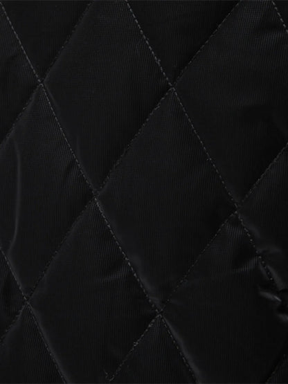 Men's Quilted Snap Down Long Sleeve Jacket