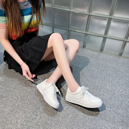Low-Top Lace-Up Breathable Sneakers
