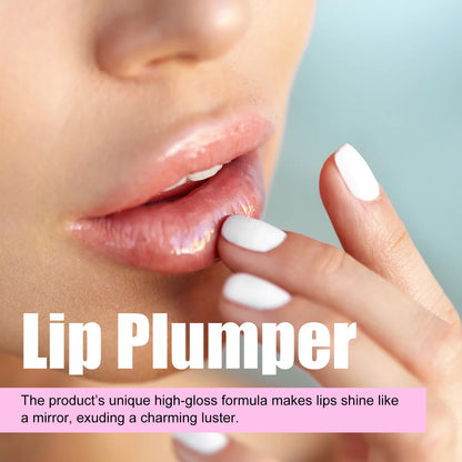 EELHOE Lip Plumper, Fade Lip Lines Dead Skin Moisturizing And Plump Lips Delicate And Glossy Lip Gloss