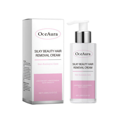 OceAura Silky Hair Removal Cream For Women Armpit Hair, Leg Hair, Whole Body Hair Care For Soft, Smooth And Delicate Skin