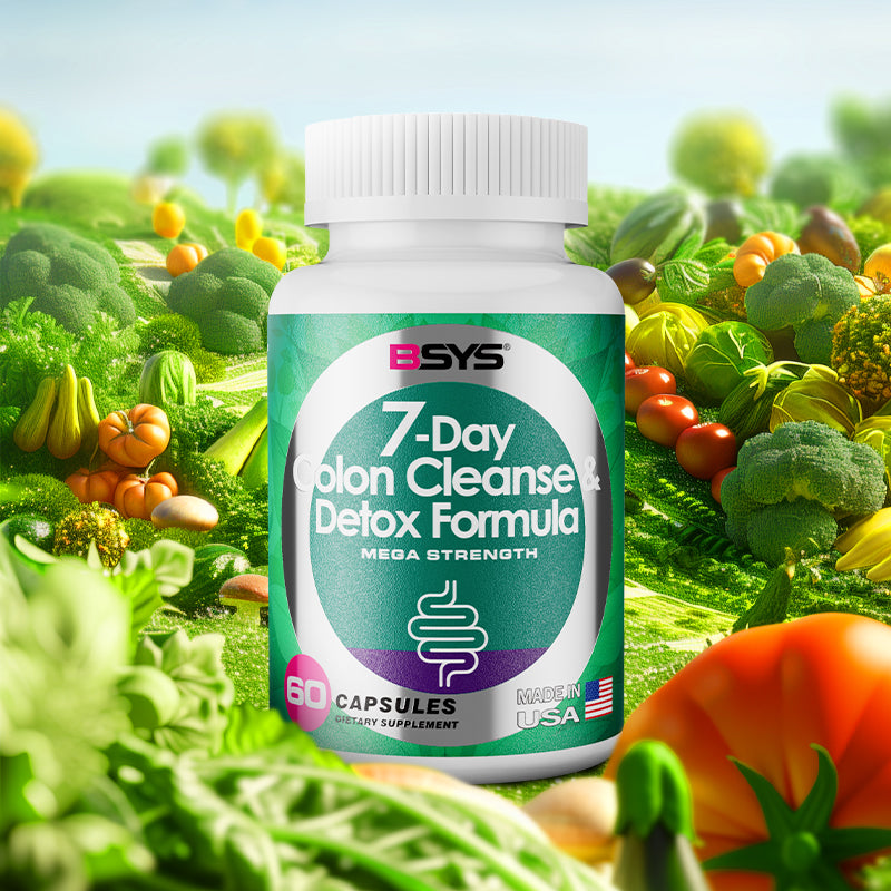 7 Day Colon Cleanse Detox Formula Herbal Digestive Support Cleanse Supplement for Bloating & Regularity | 60 Capsules