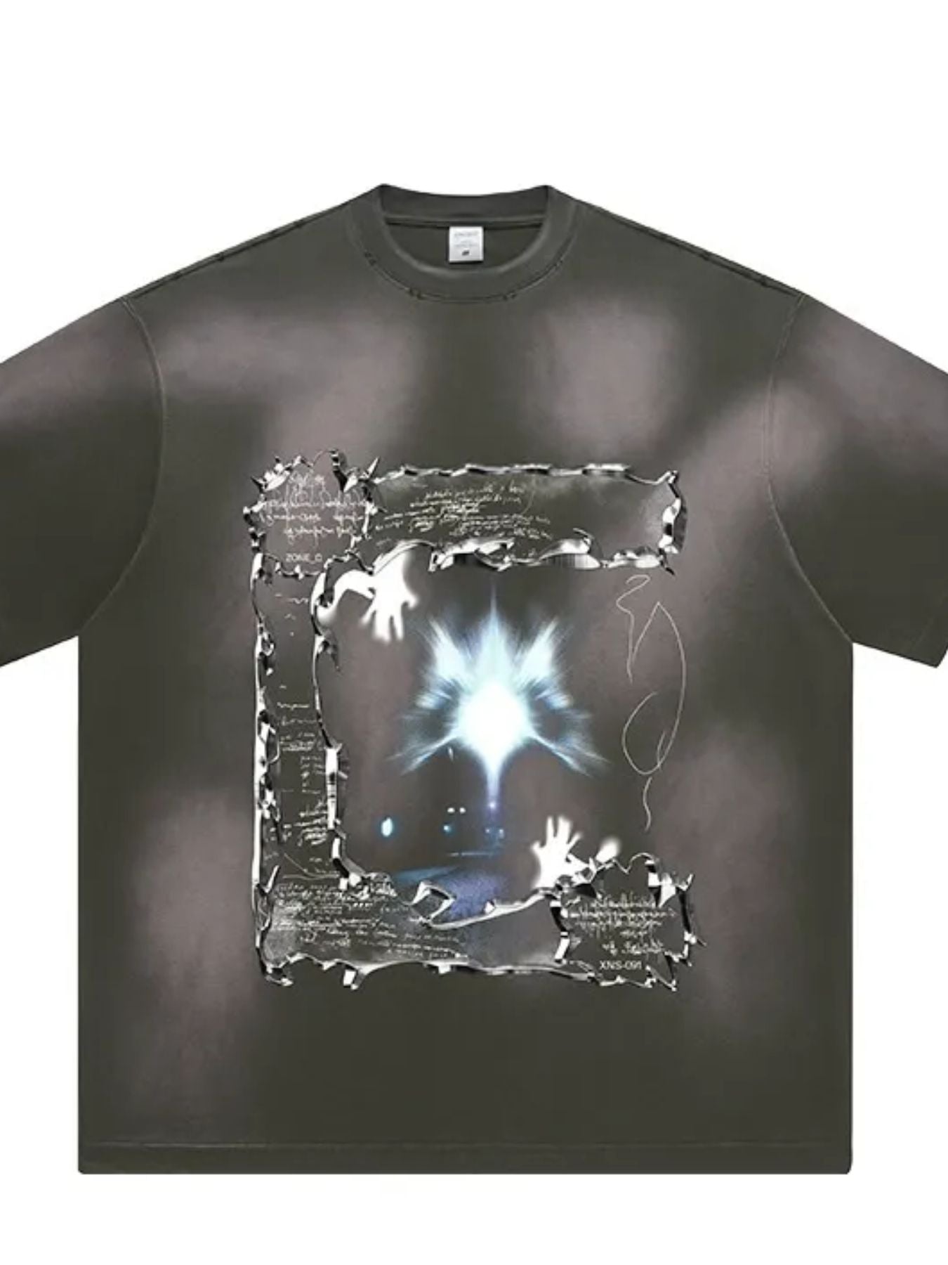 Men's Graphic Round Neck Vintage Wash T-Shirt