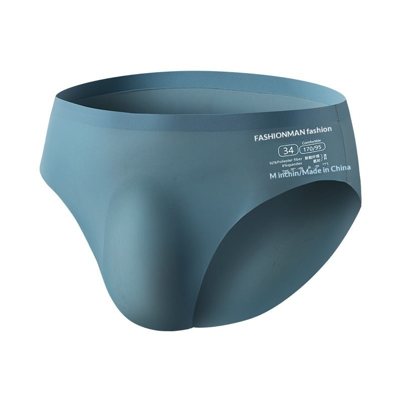 Ice-silk Seamless Summer Mens Briefs Ice-cool And Breathable