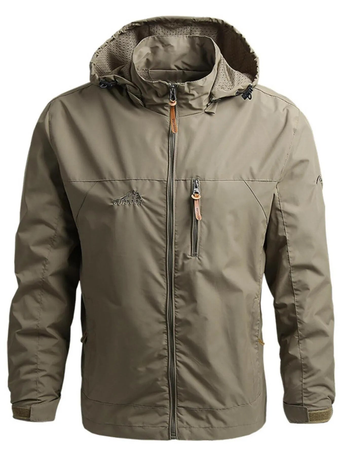 Men's Plus Size Outdoor Windproof Hooded Jacket