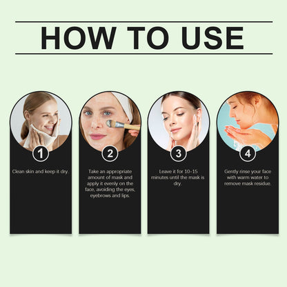 Ouhoe Carrot Facial Mask, Gently Nourishes Facial Skin Hydrating Moisturizing And Brightening Skin Care Mask
