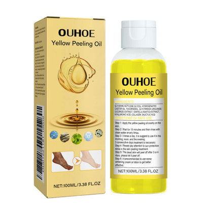 OUHOE Yellow Exfoliating Oil Hydrates And Moisturizes Skincare Body, Clears Skin, Brighens Skin Tone