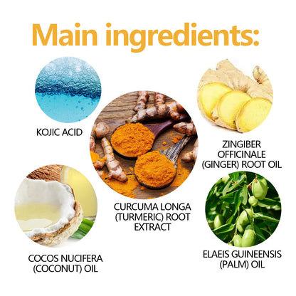 EELHOE Turmeric & Kojic Acid Soap, Gently Clean Face Fade Spots Brighten Skin Tone Moisturize And Moisturize Even Skin Tone