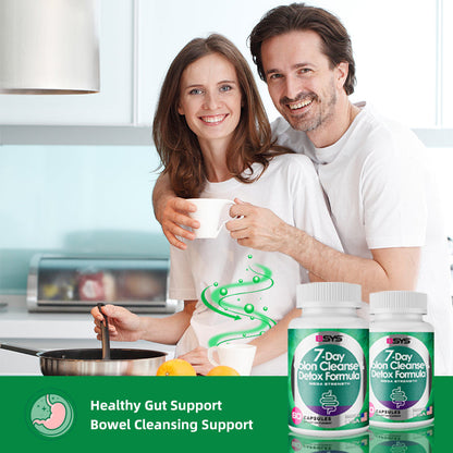 7 Day Colon Cleanse Detox Formula Herbal Digestive Support Cleanse Supplement for Bloating & Regularity | 60 Capsules