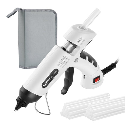 VEVOR Hot Glue Gun, Dual Power, Mini Hot Glue Gun With 20 Premium Glue Sticks And Oxford Cloth Bag, Fast Preheating & High Temp Melt Glue Gun For Crafts, Arts, DIY, Quick Home Repairs, White