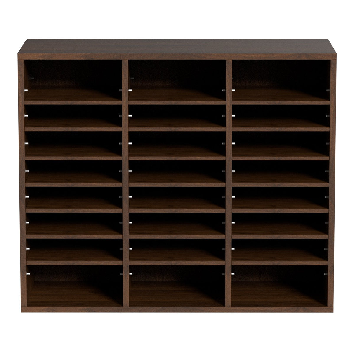 VEVOR Literature Organizers, 24 Compartments Office Mailbox With Adjustable Shelves, Wood Literature Sorter 29x12x24.4 Inches For Office, Home, Classroom, Mailrooms Organization, EPA Certified, Brown