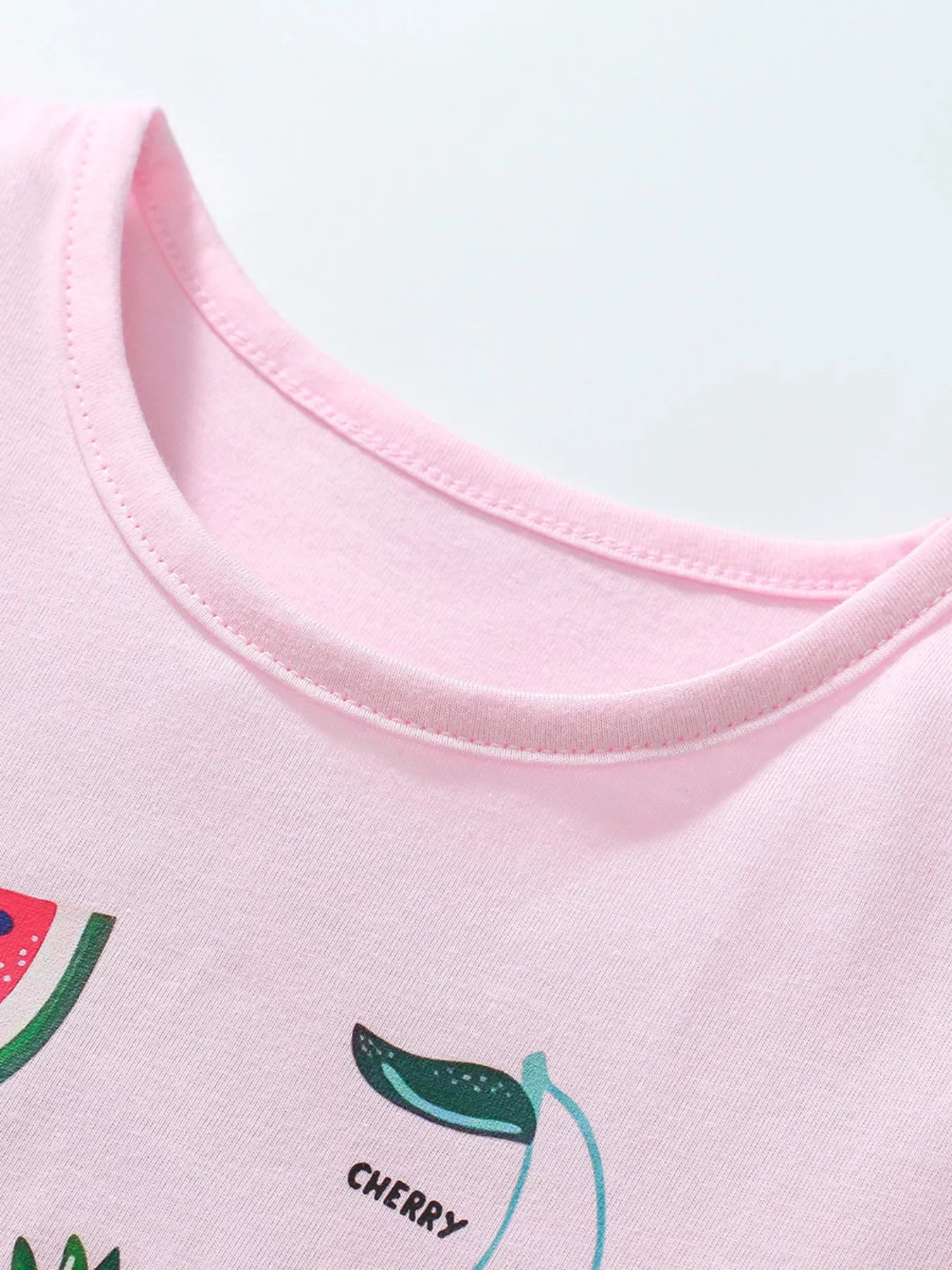 Children's Fruit Print Short Sleeve T-Shirt