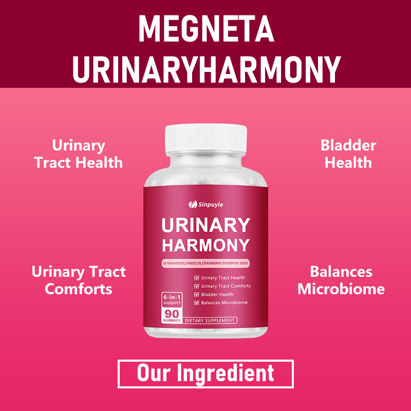 D-Mannose Cranberry Urinary Tract Gummies - 6-in-1 Bladder Health Supplement With Hibiscus & Pumpkin Seed - 90 Urinary Harmony Gummies