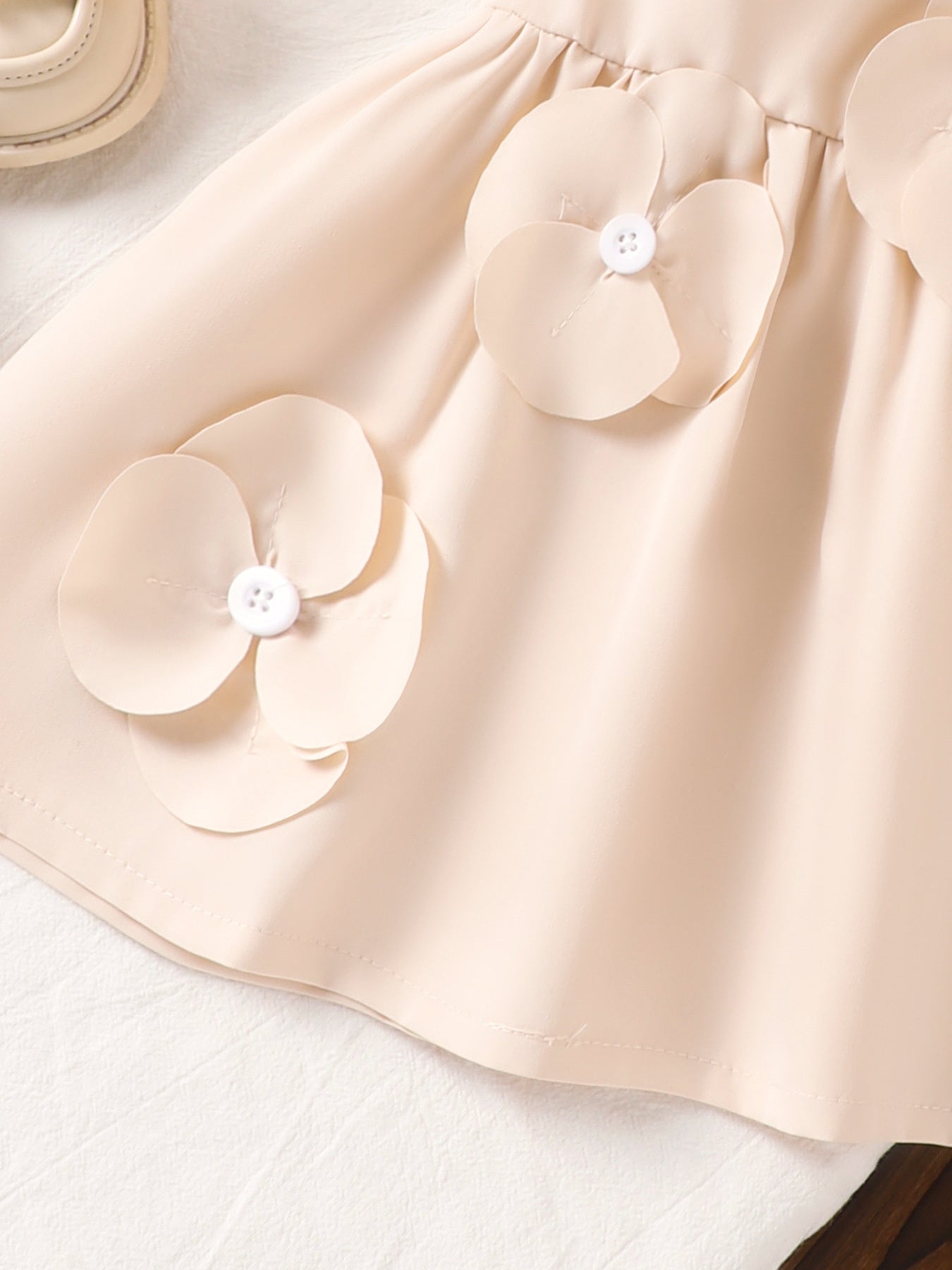 Children's Flower Ruffle Sleeve Dress