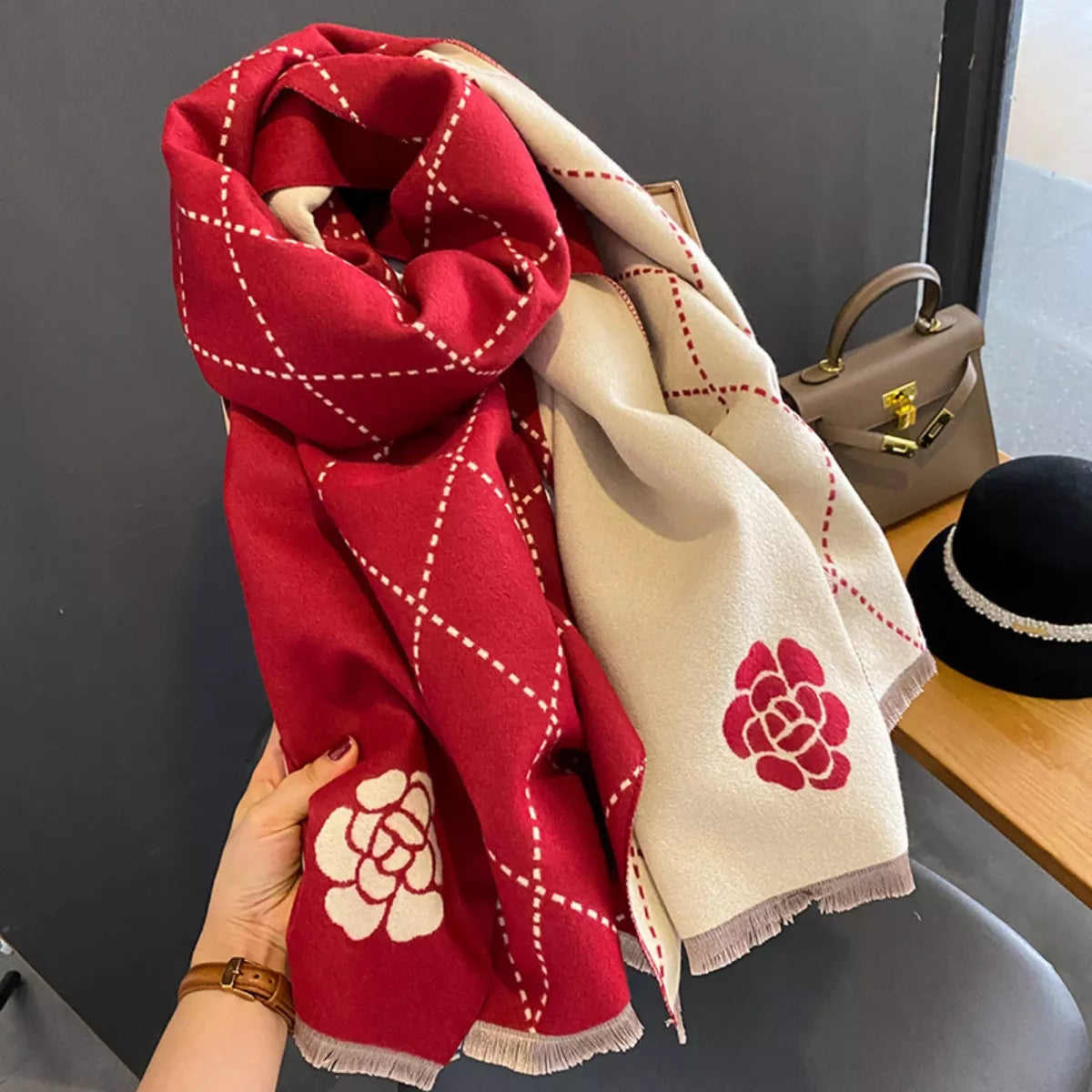 Raw Hem Scarf