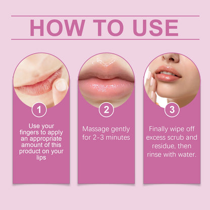 Wiyun Lip Scrub, Gentle Exfoliating And Hydrating Care Moisturizing And Tender Lip Scrub