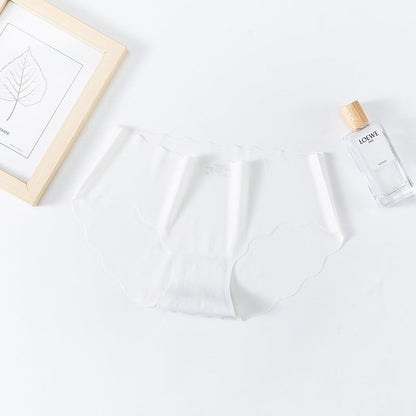 Women's Pure Cotton One-piece Ice Silk Seamless Panties