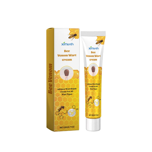 Ximonth Bee Venom Wart Cream, Repair Smooth Skin Lightening Nevus Spot Nevus Cure Wart Care Cream