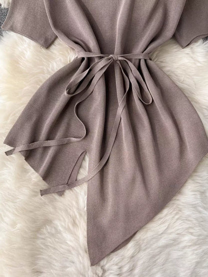 Short Sleeve Top and Wide Leg Pants Set