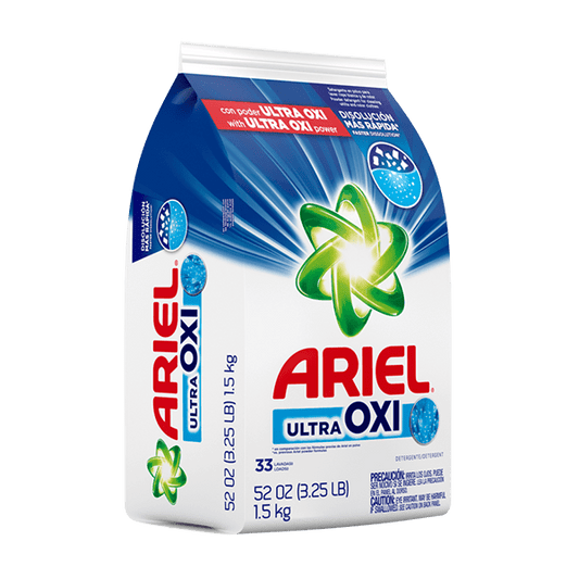 Ariel Ultra Oxi Powder Laundry Detergent 33 LD 1.5kg