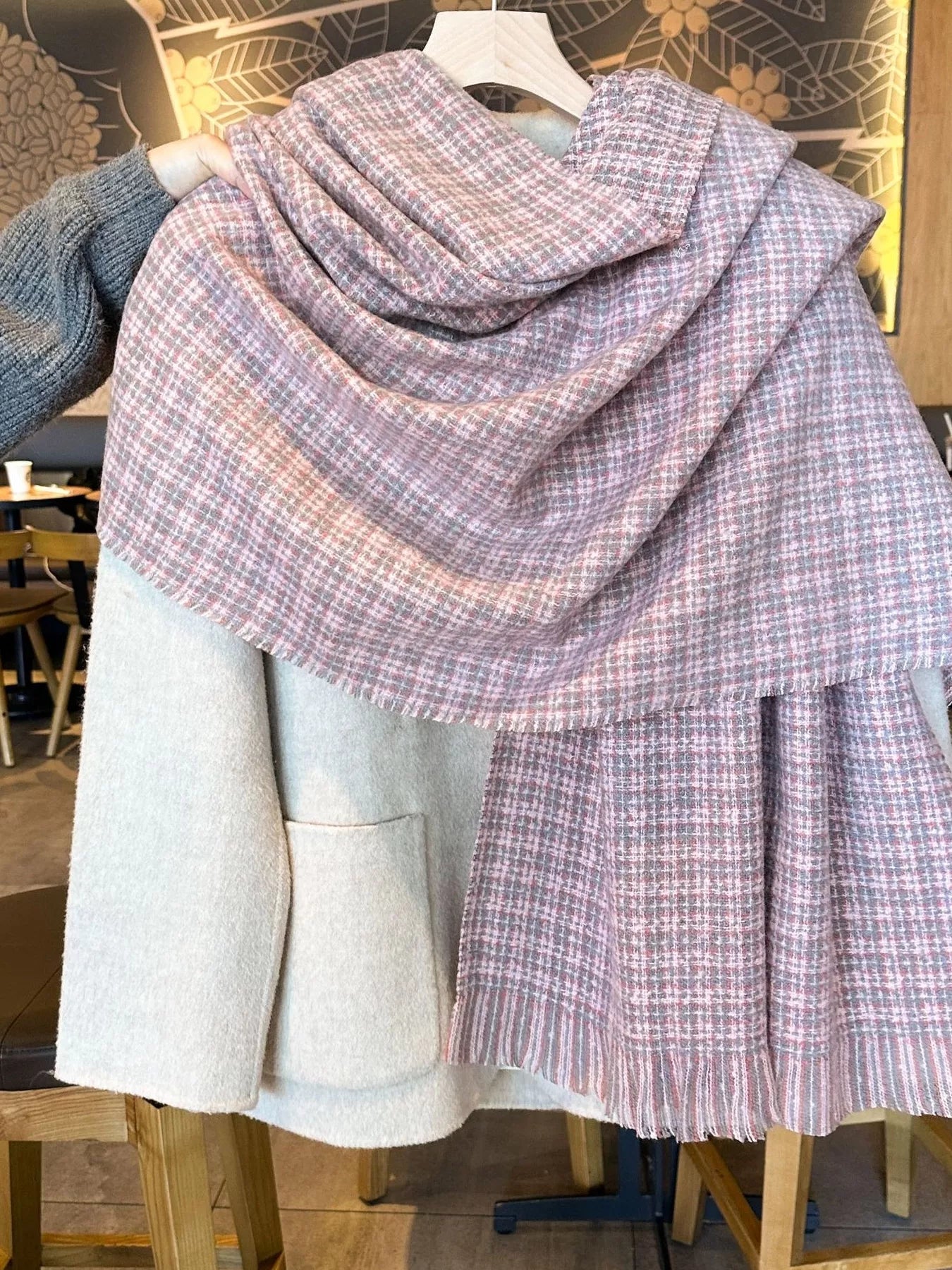 Plaid Warm Scarf