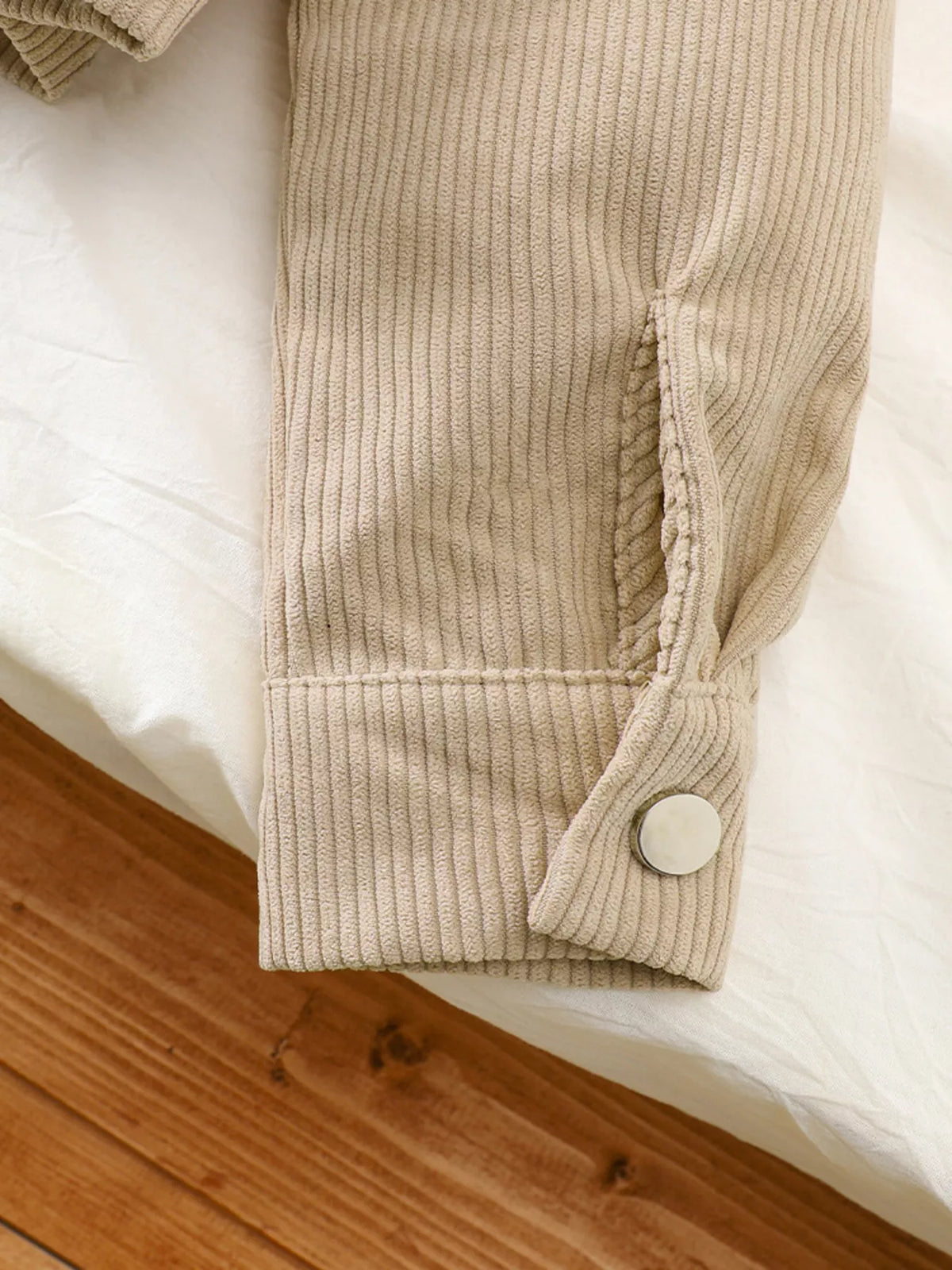 Children's Casual Corduroy Button-Up Jacket
