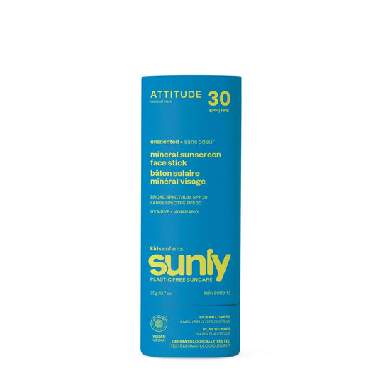 Attitude - Kid's Sunscreen Face Stick, 0.7 oz - Gentle Sun Protection