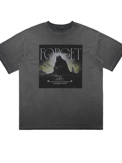 Men's Vintage Wash Graphic Oversized T-Shirt