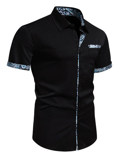 Men's Button Up Short Sleeve Shirt