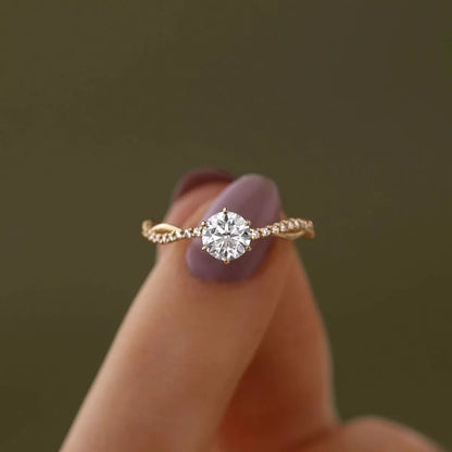 925 Sterling Silver Zircon Ring