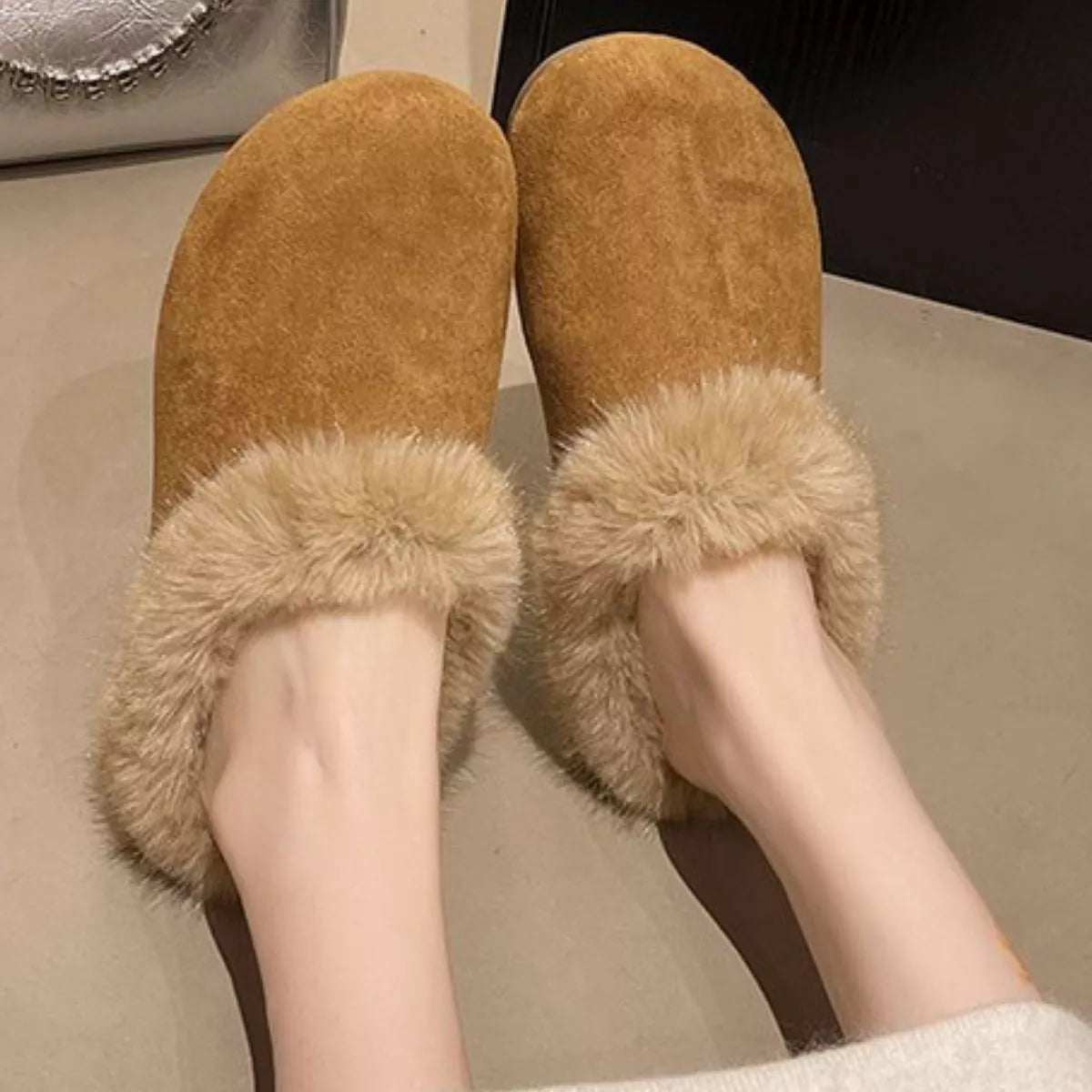 Fuzzy Plush Warm Indoor Slippers