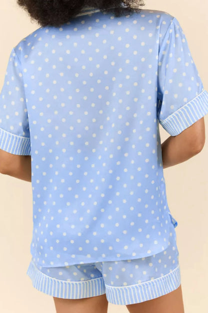 Dotted Print Soft Short Pajama Set
