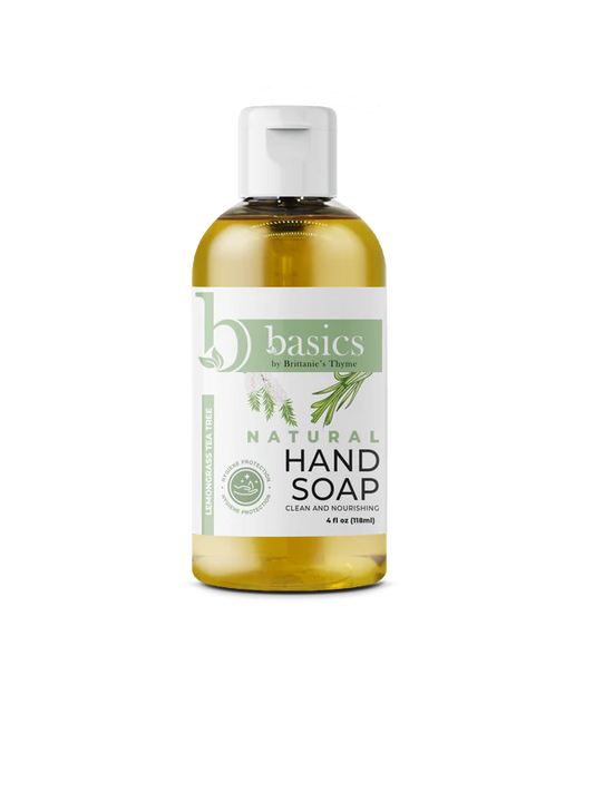 Brittanie's Thyme Hand Soap Basics: Lemongrass Tea Tree, 4 Fl Oz