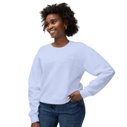 SW-106BLU-24  Unisex Lightweight Crewneck Hydrangea Color Sweatshirt