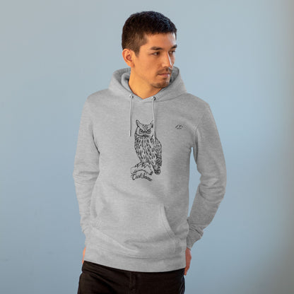 HD-055ML-24 Owl Hoodie Owl Lover Gift Woodland Owl Art