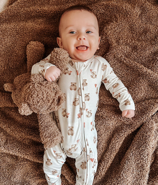 Teddy-Gram Bamboo Zippy Pajamas