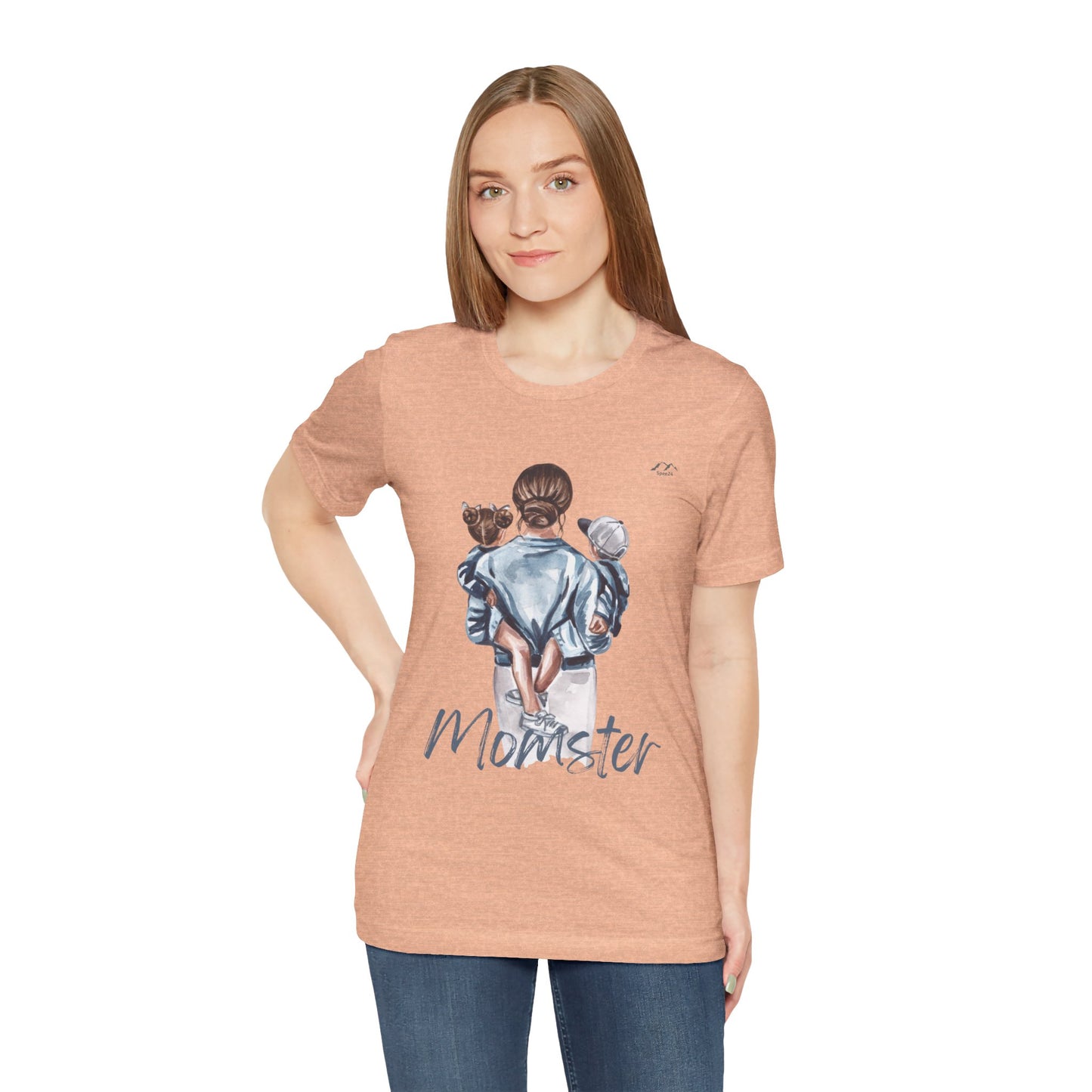 TS-075ML-24 Momster Love shirt Mom Gift Art Design