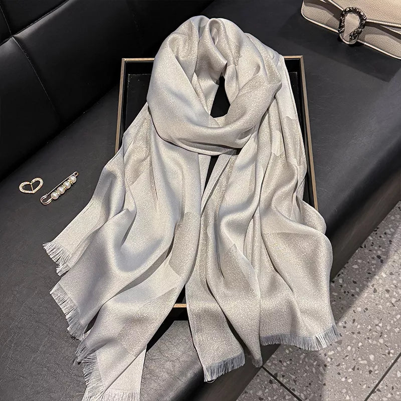 Lightweight Raw Hem Scarf