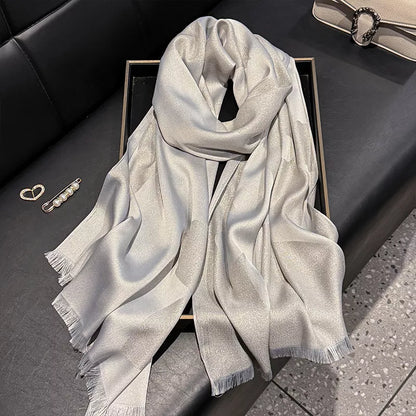 Lightweight Raw Hem Scarf
