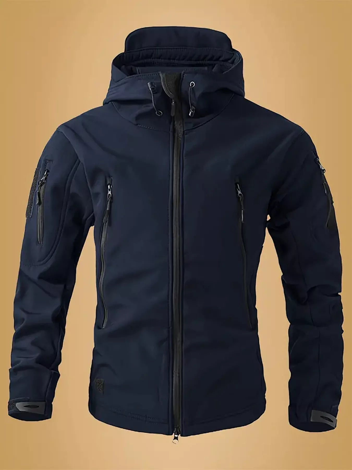 Men's Zip Up Long Sleeve Hooded Jacket