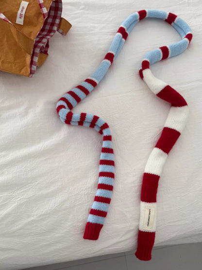 Striped Knitted Warm Scarf