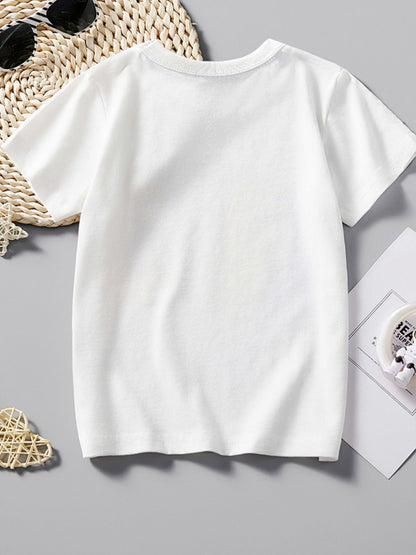 Children's Catch Some Waves Graphic Short Sleeve T-Shirt