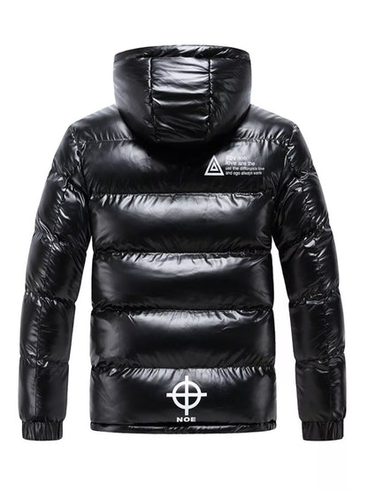 Men's Plus Size Padded Hooded Winter Coat