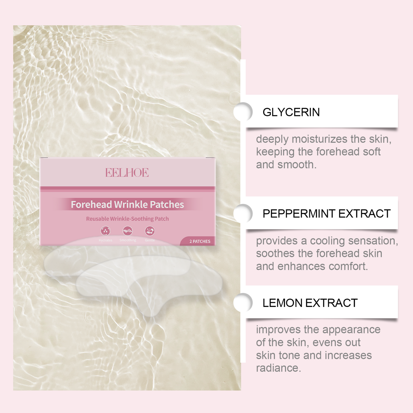 EELHOE Forehead Patch Lifts, Nourishes, Nourishes, Moisturizes And Reduces Wrinkles