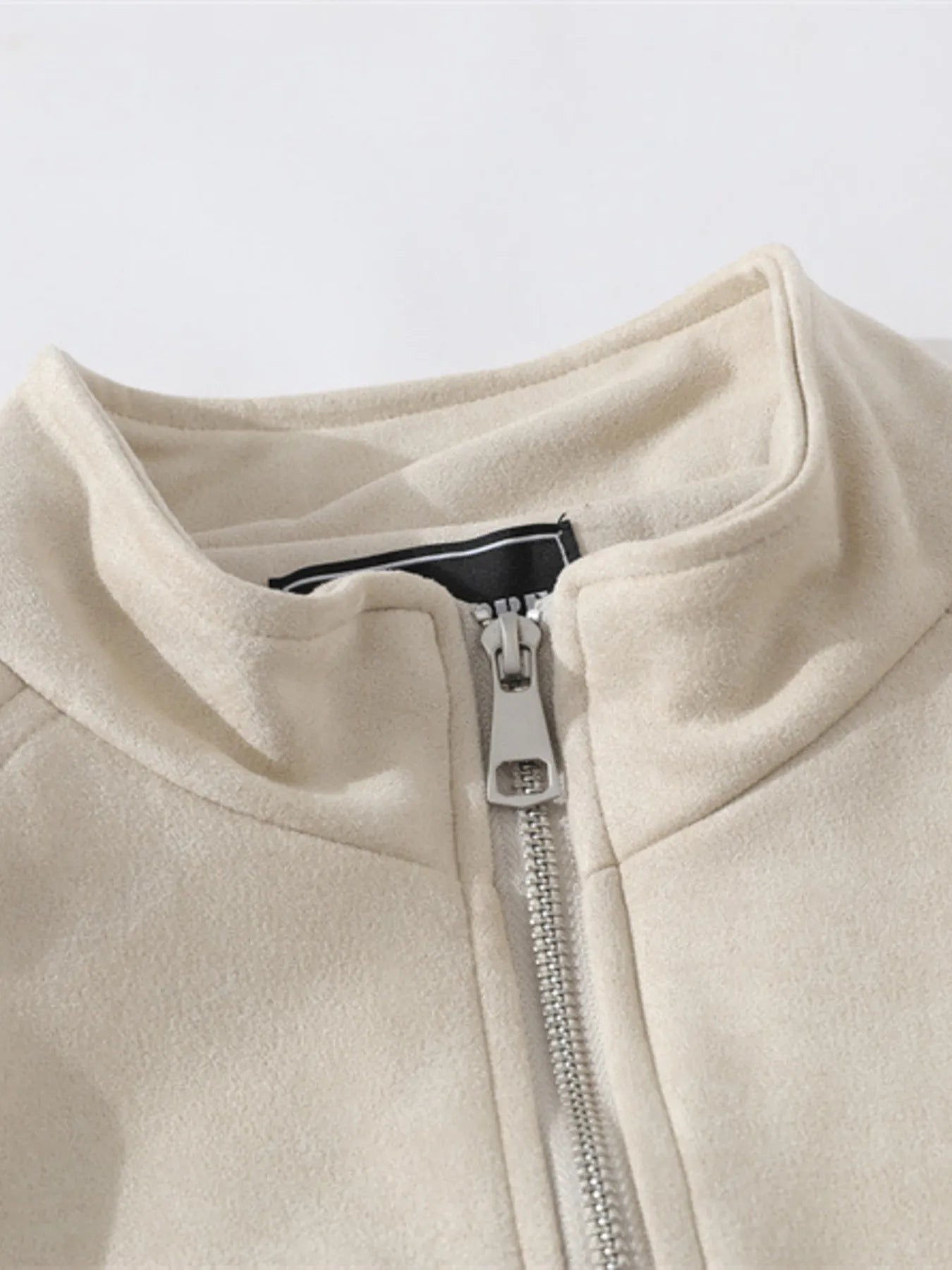 Men's Letter Zip Up Long Sleeve Hoodie