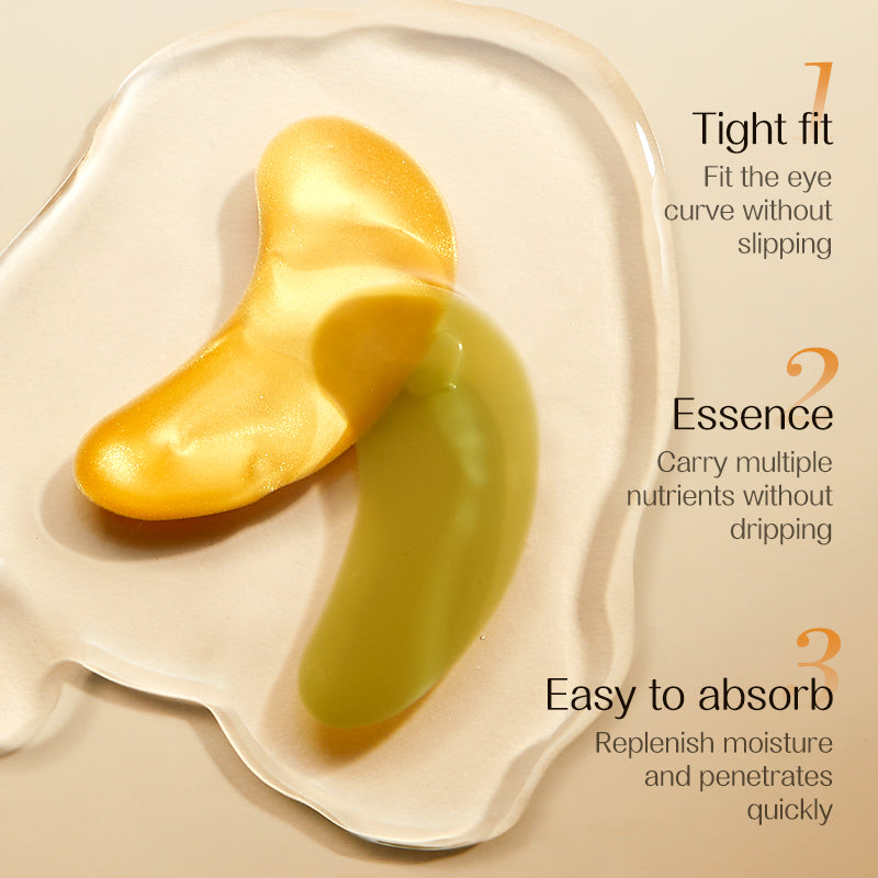 Gong Pei Gold Moisturizing And Firming, Seaweed Hydrating Eye Mask 7.5g  One  Contains 10 Small Packs.