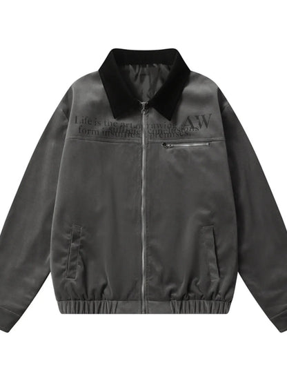 Men's Zip Up Long Sleeve Jacket