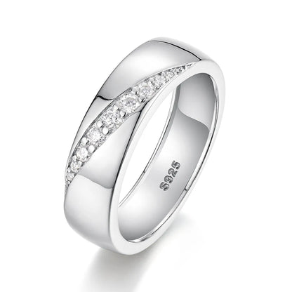 925 Sterling Silver Moissanite Ring