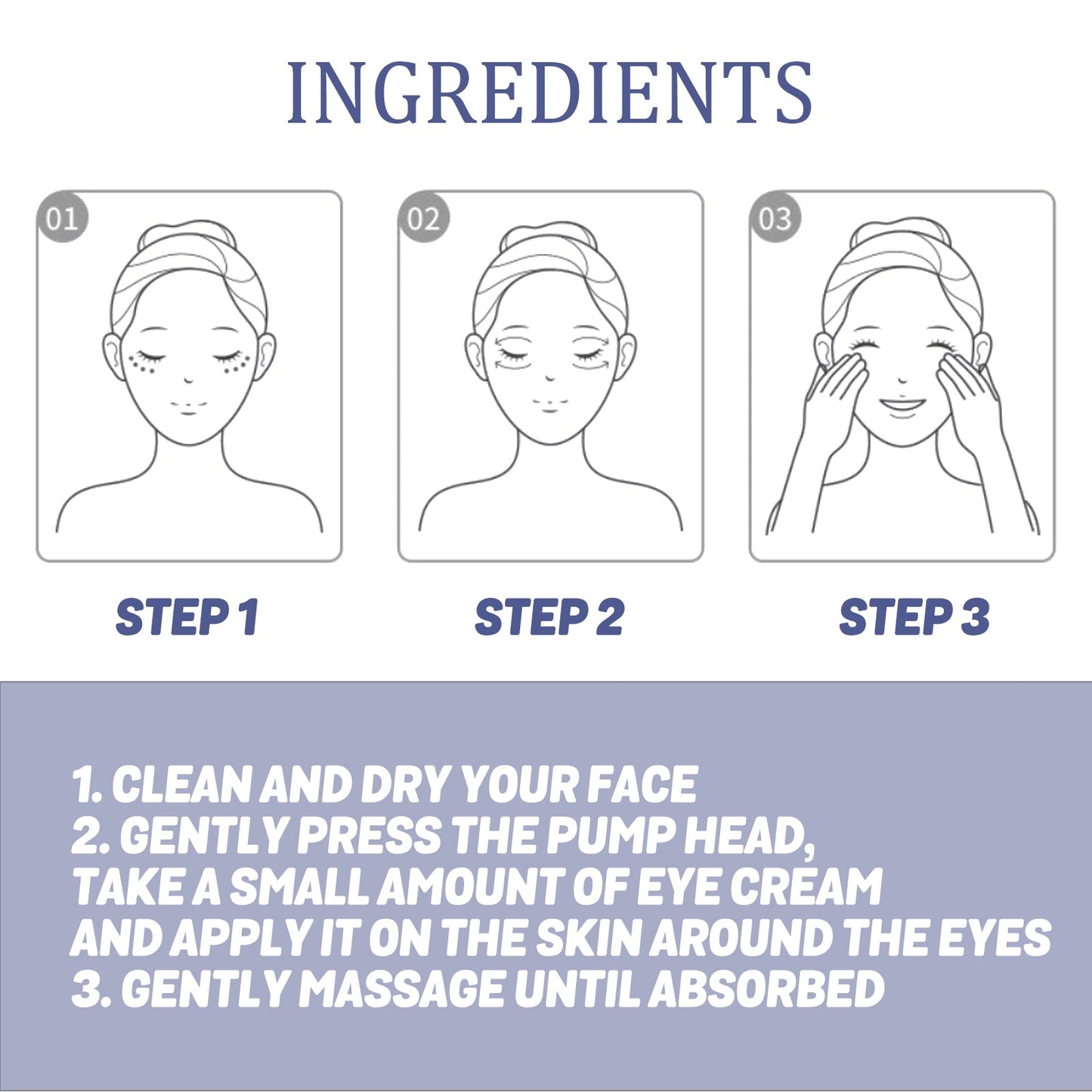 EELHOE Active Eye Cream, Repair Eye Bags And Dark Circles Elastic Firming Skin Around The Eyes Anti-Wrinkle Eye Cream