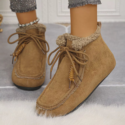 Plush Lined Ankle Boots