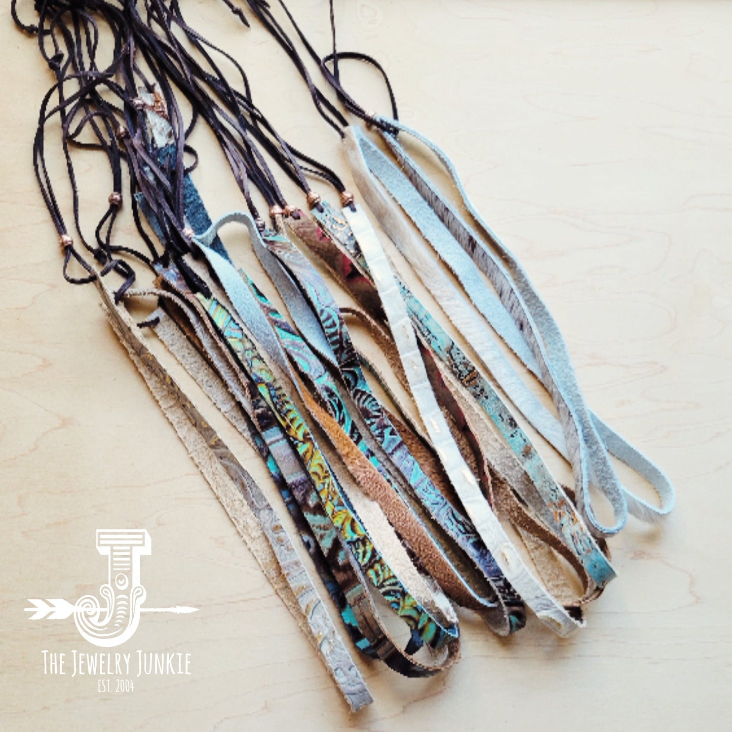 **Copper Aztec Embossed Leather Hat Band Only 951x